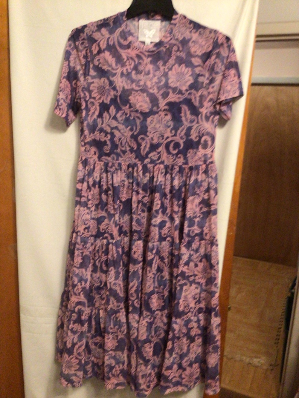 JADE Johnny Was sheer tiered dress mini dress SZ S
